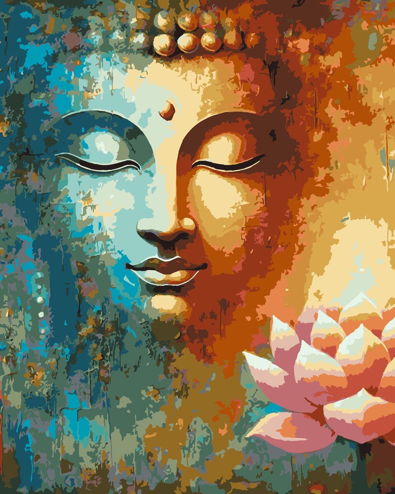 
Paint By Numbers - Abstract Buddha Face