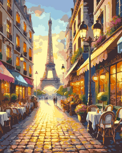 Paint By Numbers - Paris Eiffel Street