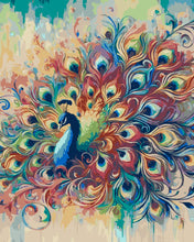 Load image into Gallery viewer, Paint By Numbers - Colorful Peacock Feathers
