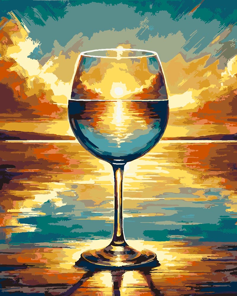 Wine Paint by Numbers Kits
