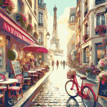 Load image into Gallery viewer, Paint By Numbers - Eiffel Tower Street Cafe
