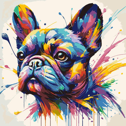 Paint By Numbers - Colorful Bulldog