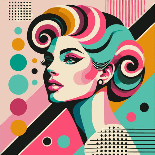 Paint By Numbers - Retro Pop Art Woman