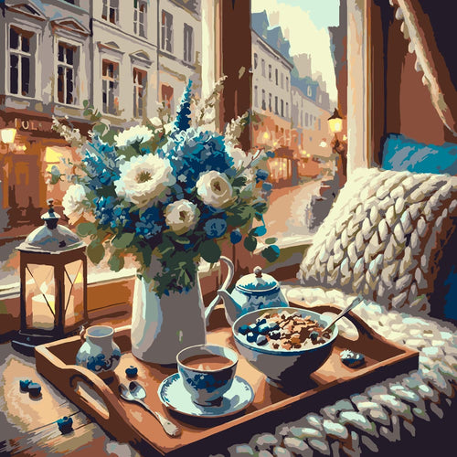 Paint By Numbers - Cozy Breakfast Window