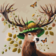 Load image into Gallery viewer, Paint By Numbers - Deer with Green Hat
