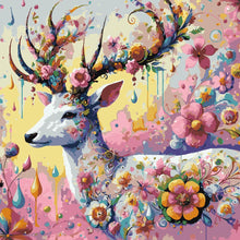 Load image into Gallery viewer, Paint By Numbers - Floral Deer Fantasy
