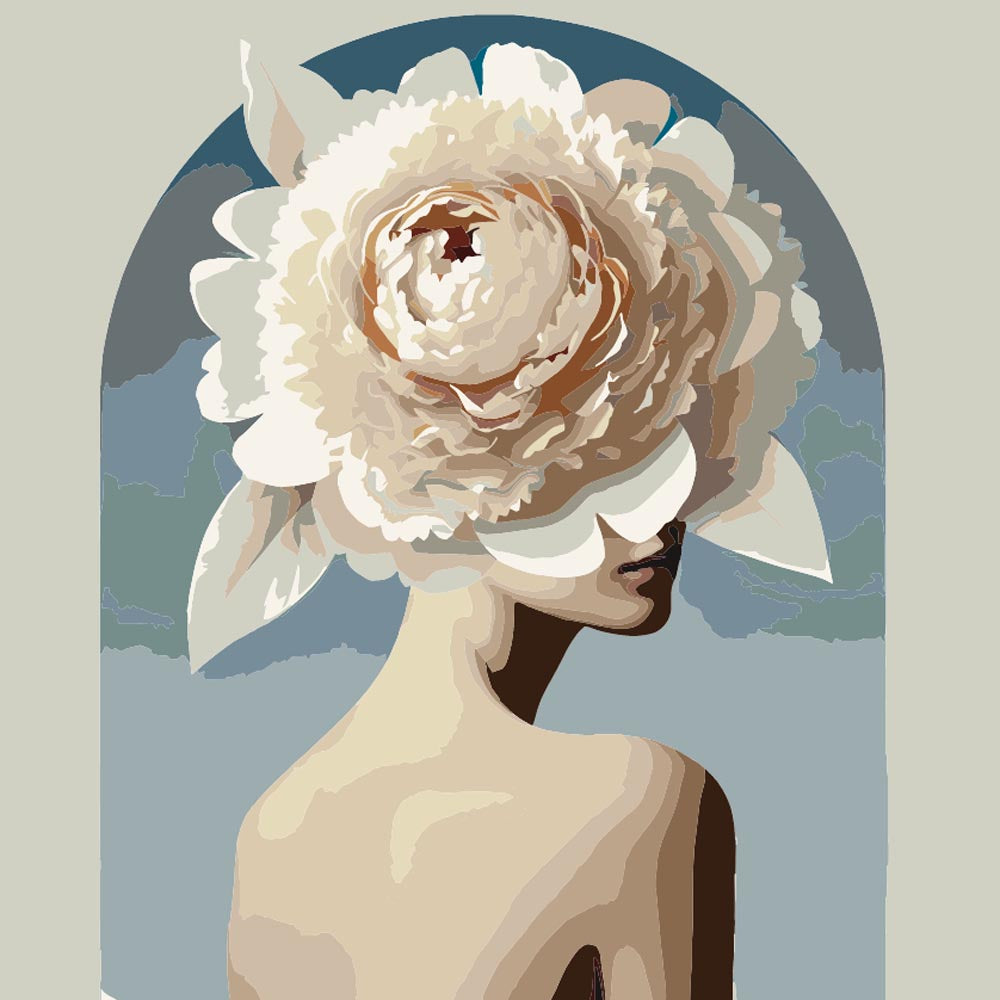 
Paint by Numbers - Flower Head Lady