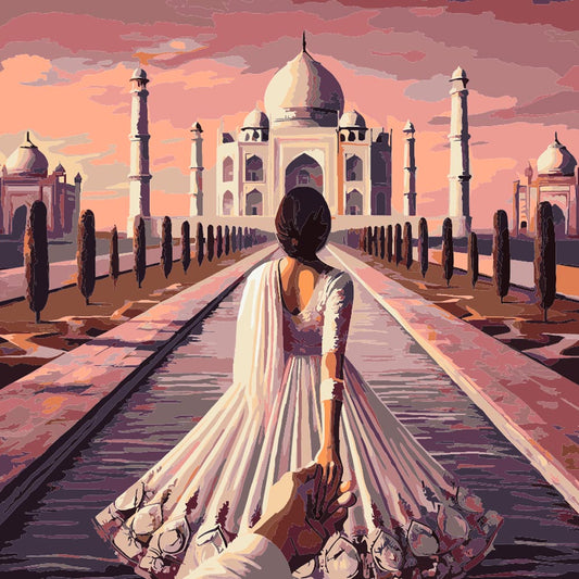 Paint by Numbers - Taj Mahal Bride