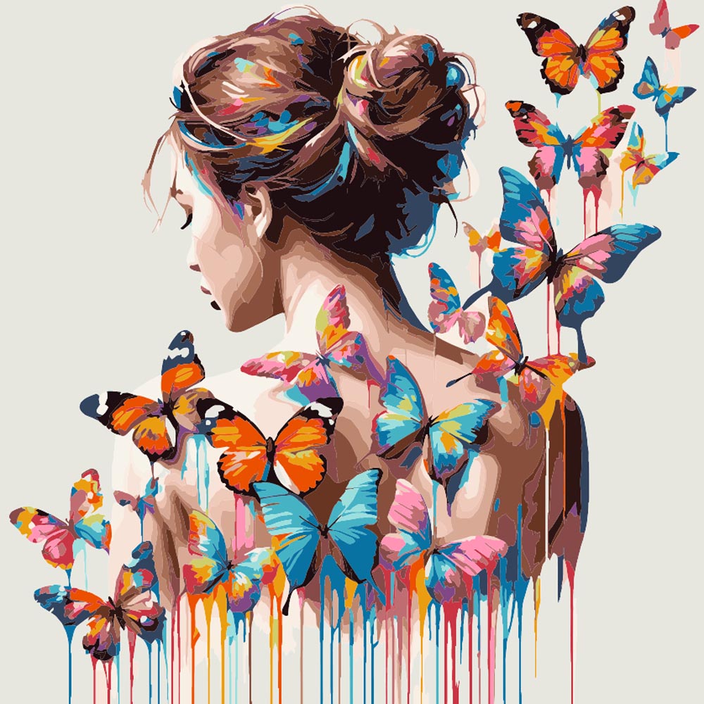 
Paint by Numbers - Butterfly Lady