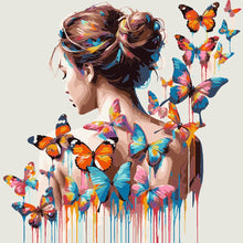 Load image into Gallery viewer, Paint by Numbers - Butterfly Lady
