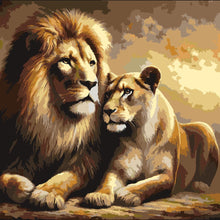 Load image into Gallery viewer, Paint By Numbers - Lion Couple
