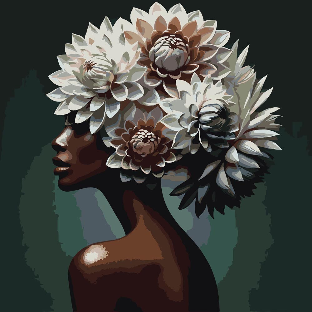 
Paint By Numbers - Flowered Lady