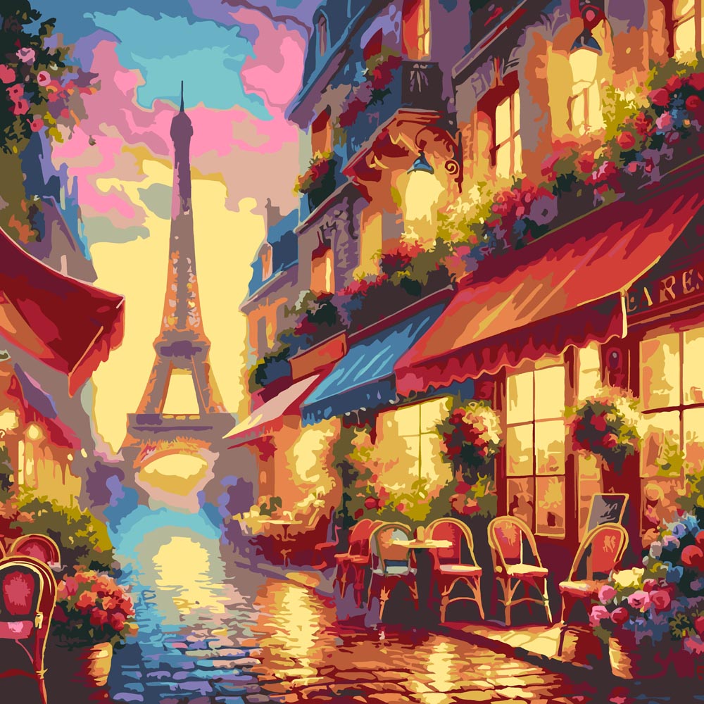 
Paint By Numbers - Parisian Street