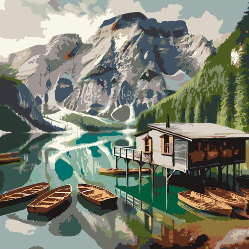 Paint By Numbers - Lake Braies