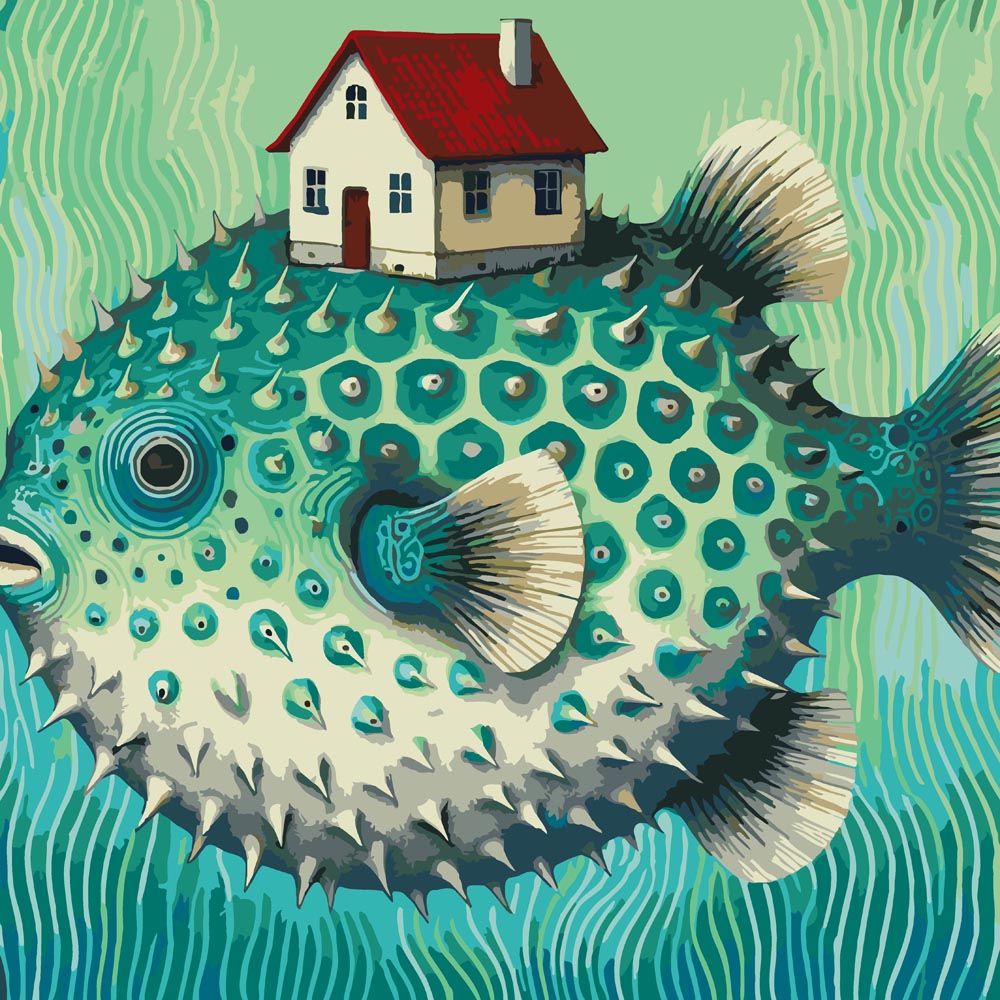
Paint By Numbers - House Fish