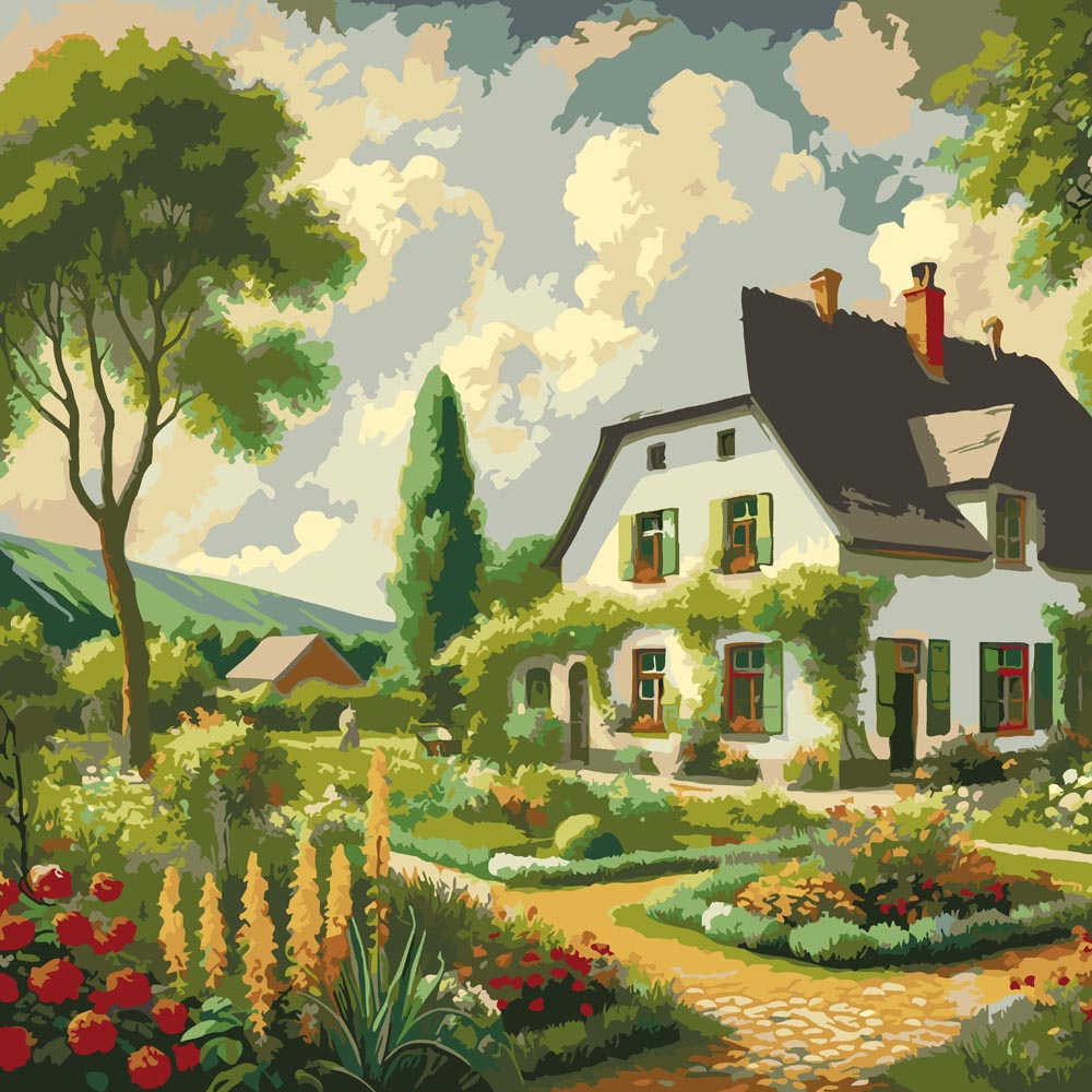 
Paint By Numbers - Idyllic Countryside