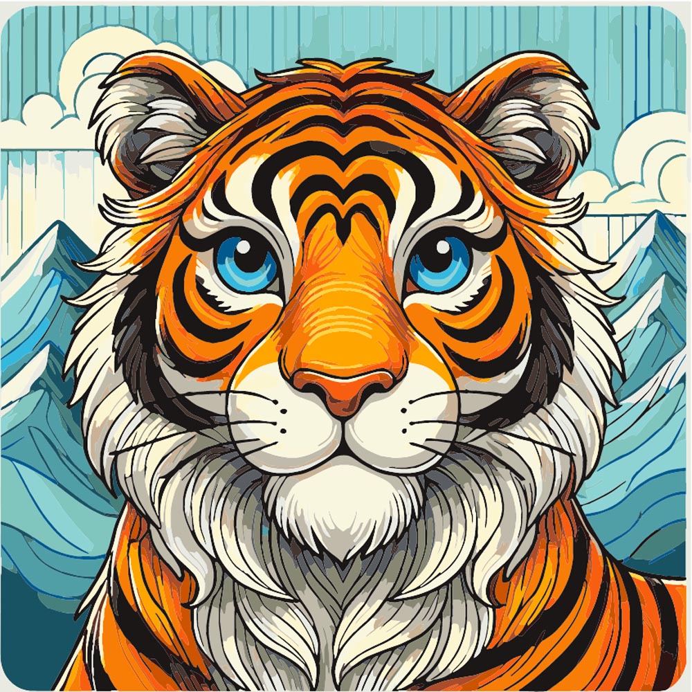 
Paint by Numbers - Majestic Tiger