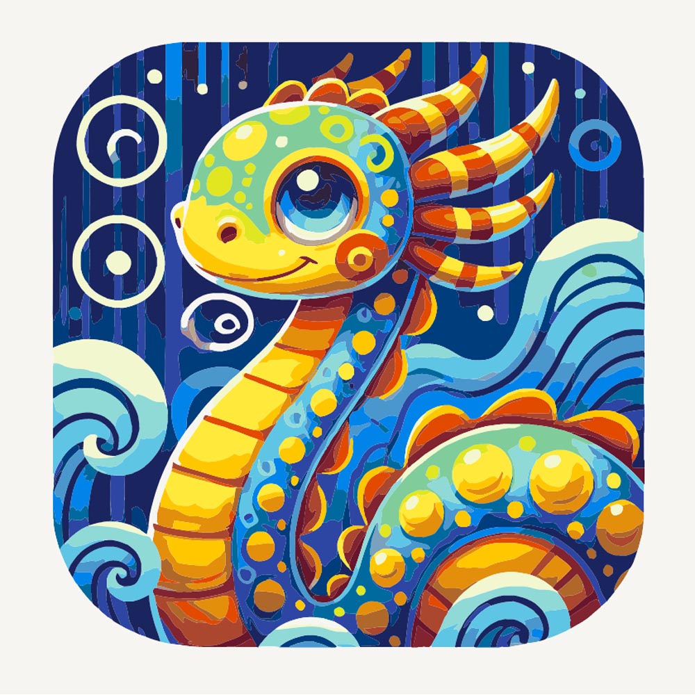
Paint by Numbers - Smiling Dragon