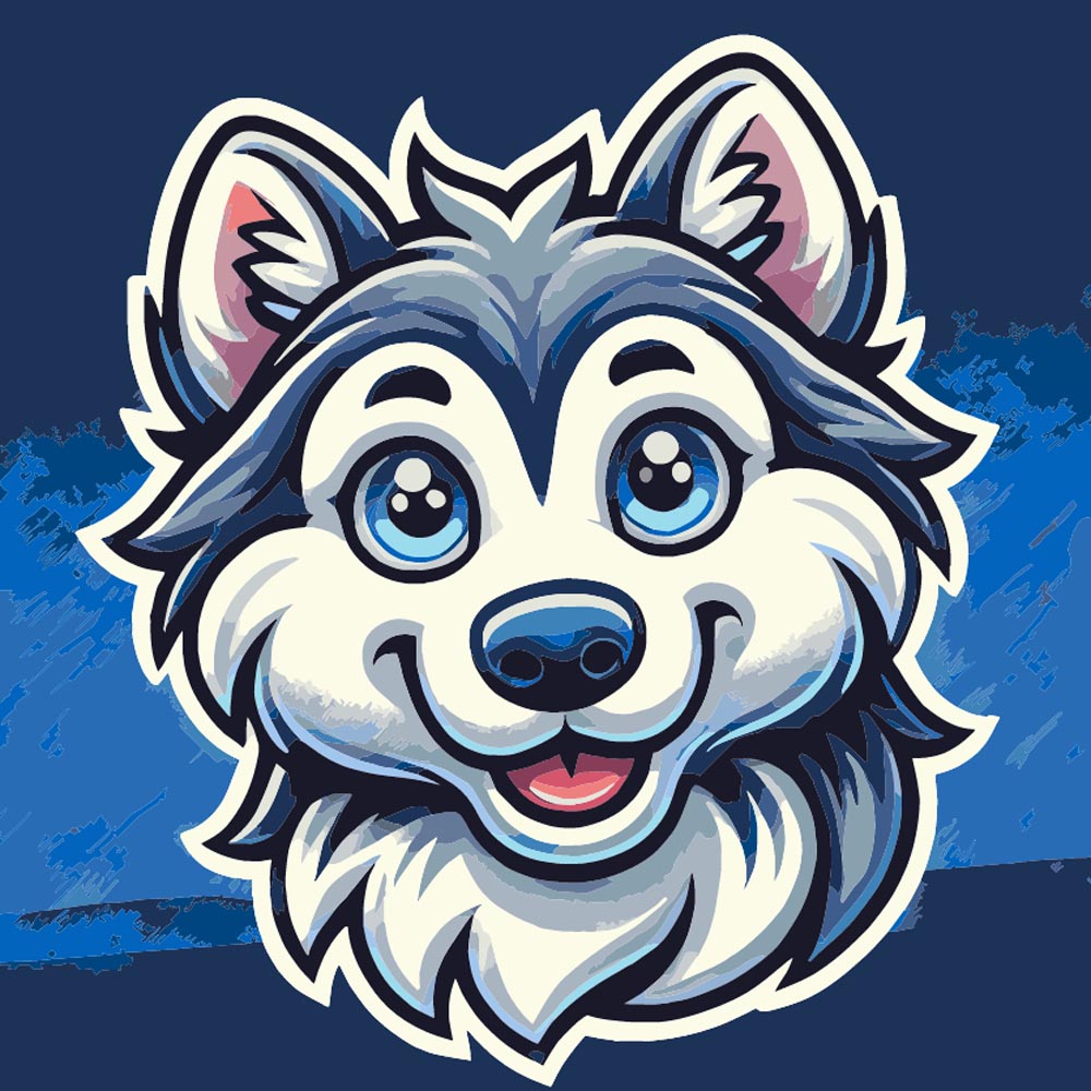 
Paint by Numbers - Husky Face