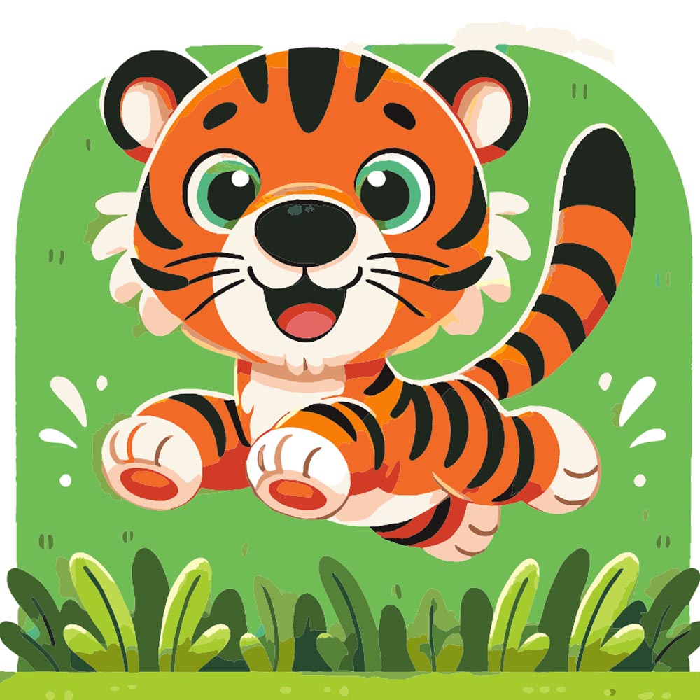 
Paint by Numbers - Playful Tiger