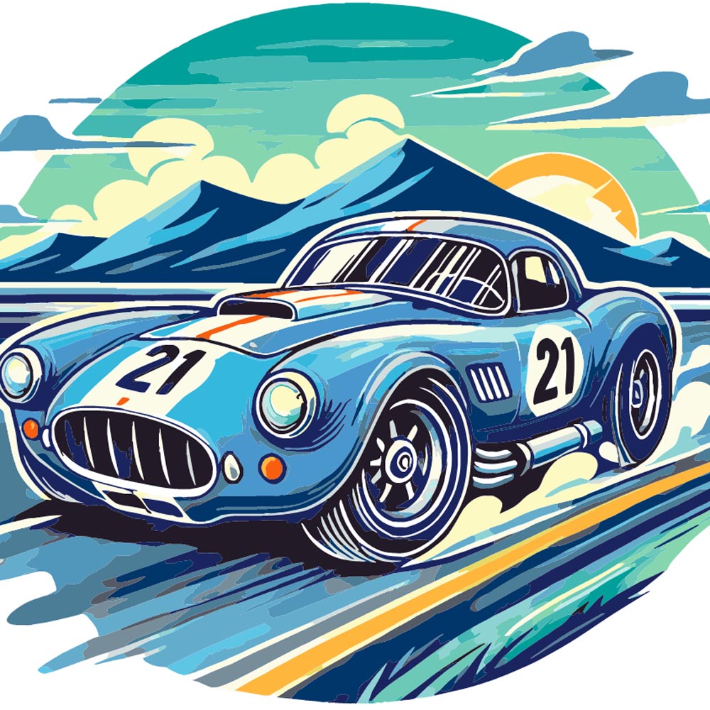 
Paint by Numbers - Racing Car