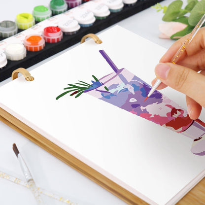 Paint by Numbers - 2026 Desk Calendar - Colorful Cocktails