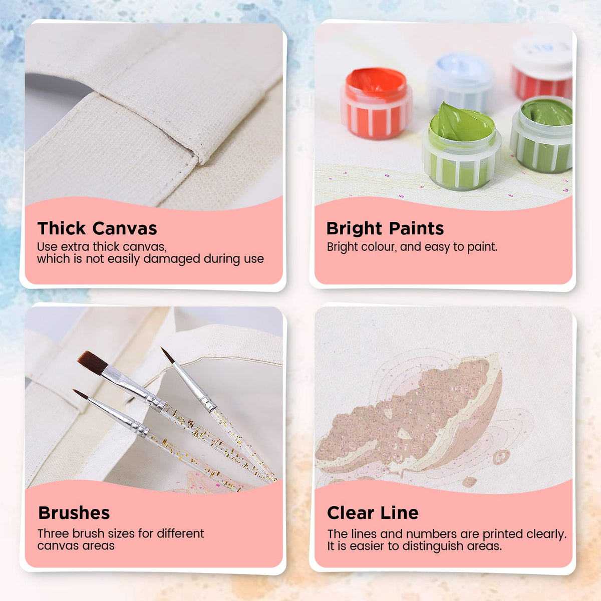 
Paint by Numbers - DIY Totebag | Pomegranate Splash
