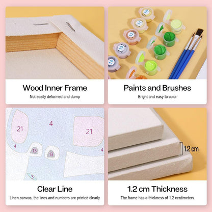 Paint by Numbers – Alphabet Painting Kit | A to Z Animal Friends