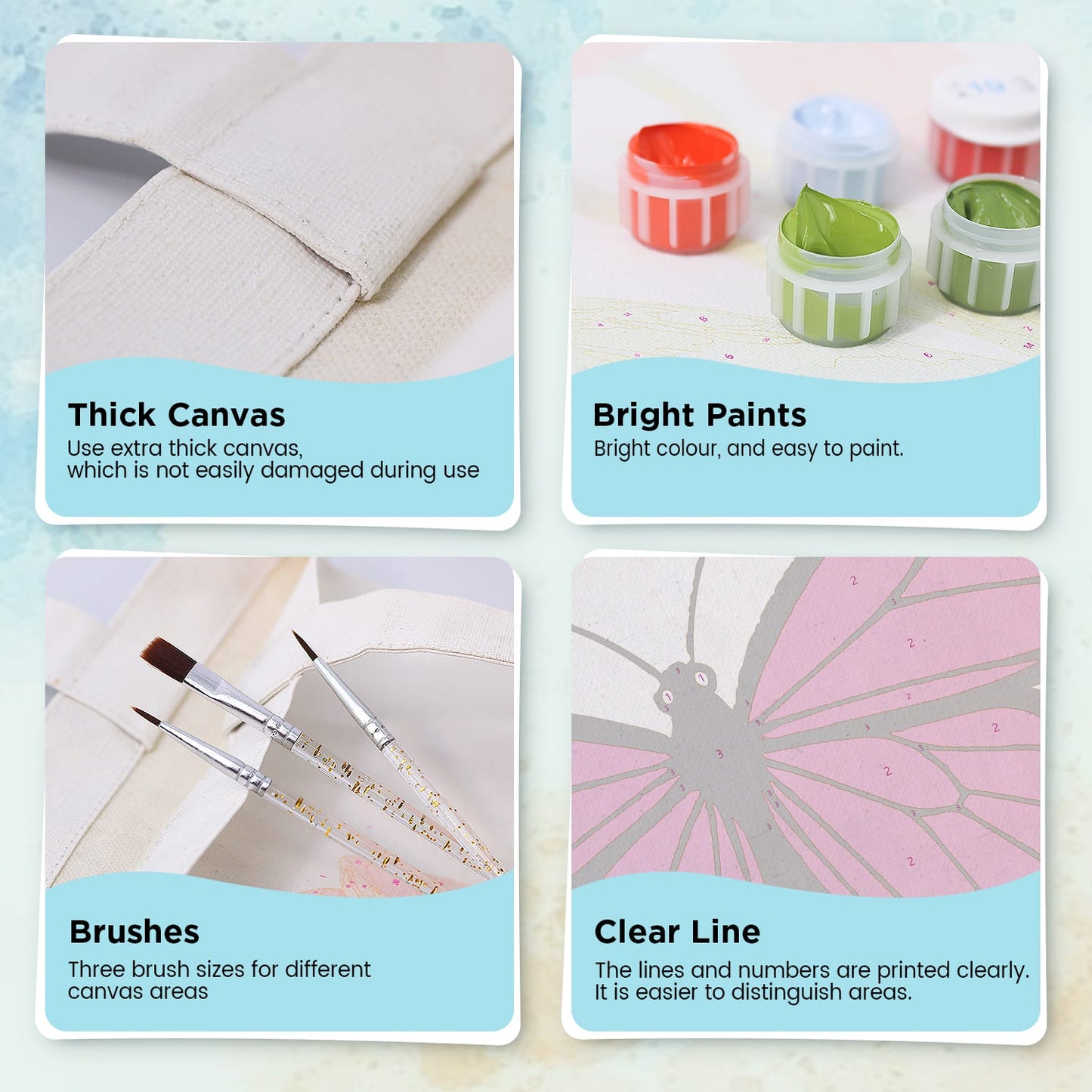 Paint by Numbers – DIY Totebag | Butterfly Charm