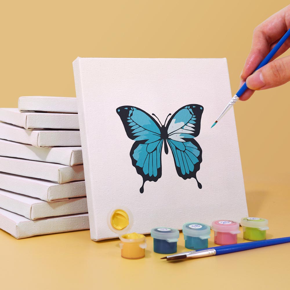 
Paint by Numbers – 6 Mini Paintings | Butterfly Collection