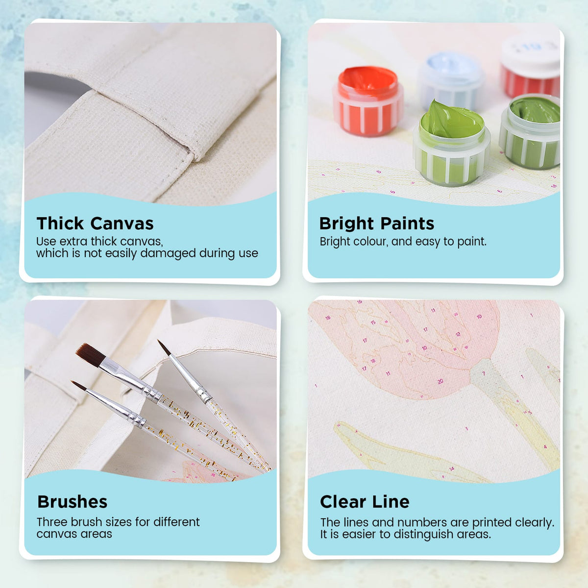 
Paint by Numbers – DIY Totebag | Tulip Bloom