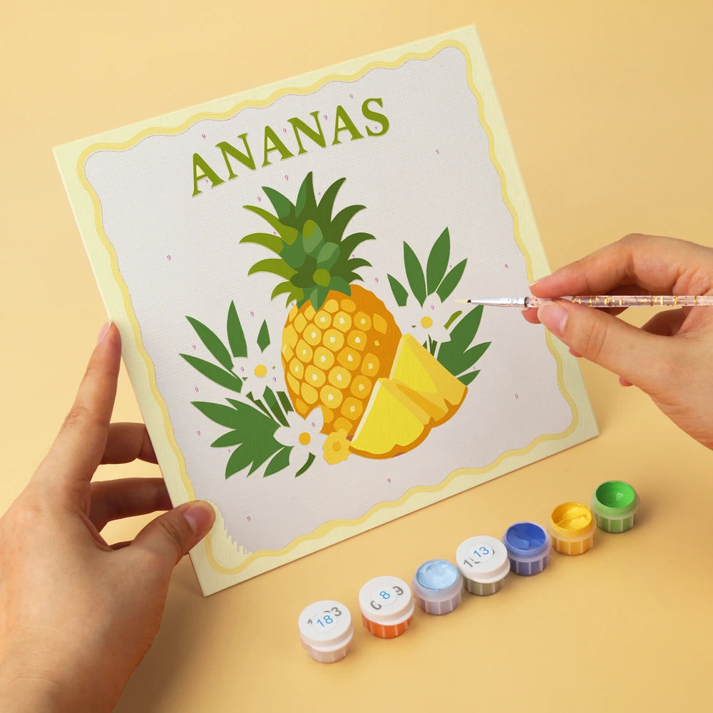 
Paint by Numbers – 6 Mini Paintings | Italian Fruit Labels (Square)