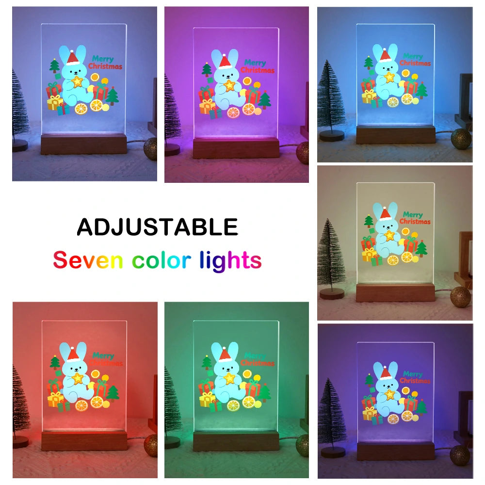 Paint by Numbers - Christmas Light | Blue Bunny with a Golden Star
