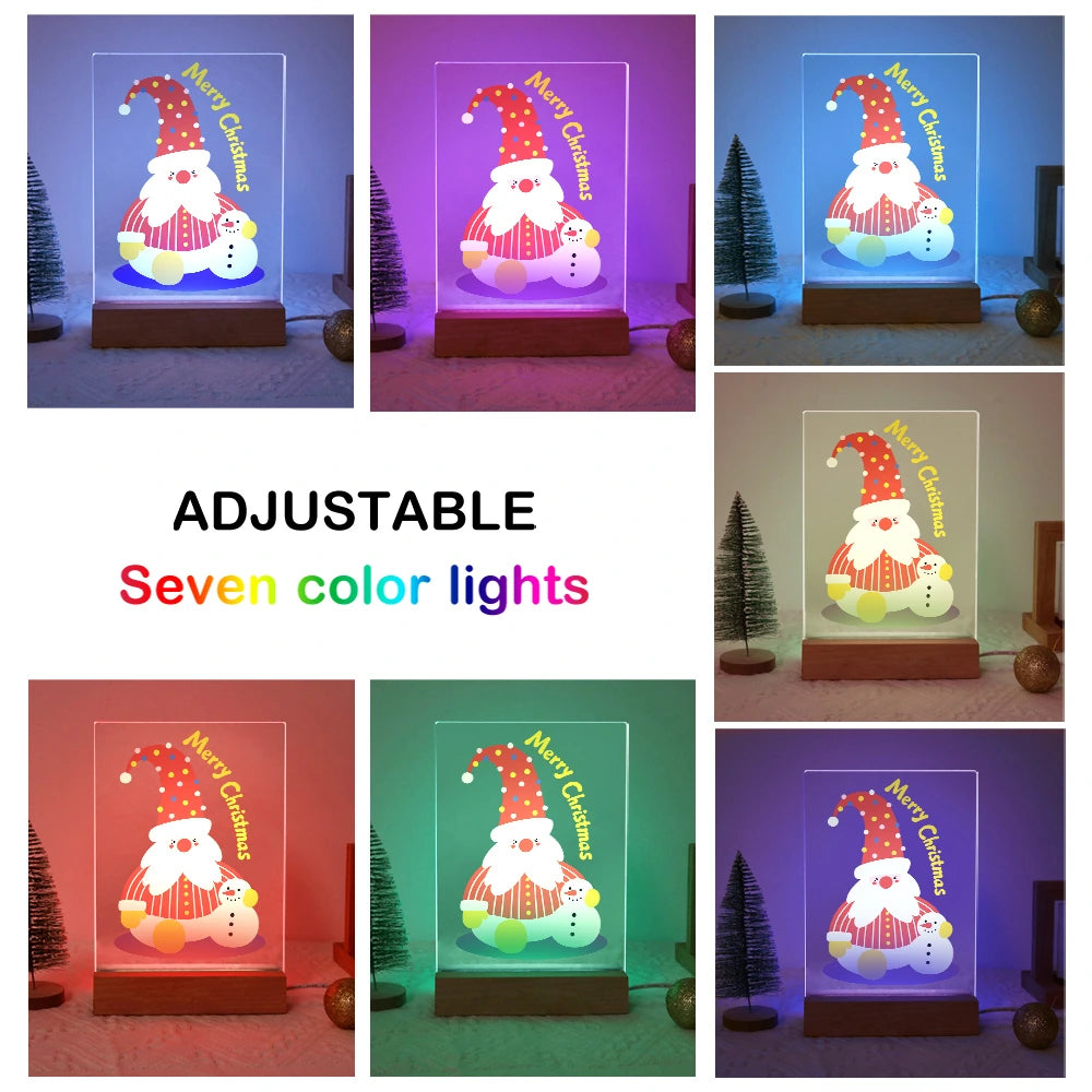 Paint by Numbers - Christmas Light | Cozy Gnome with Tiny Snowman