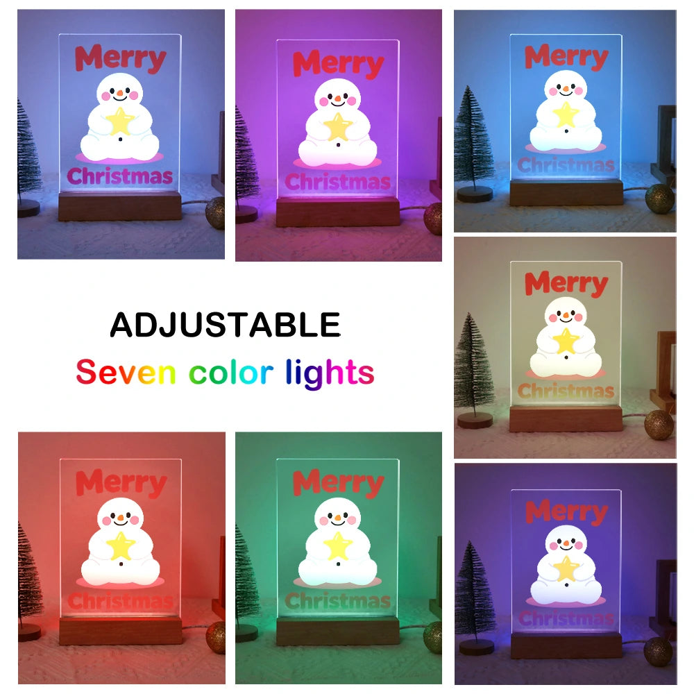 Paint by Numbers - Christmas Light | Snowman Holding a Star