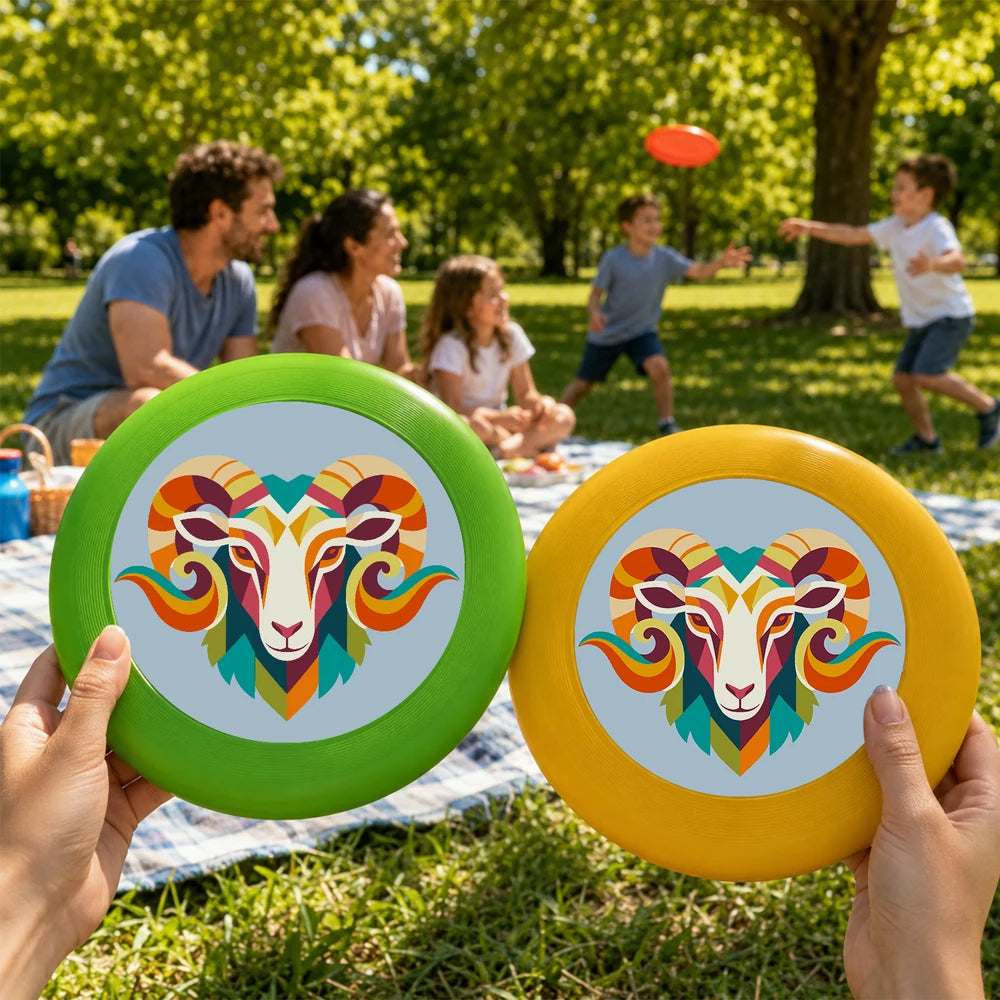 
Paint by Numbers - Frisbee | Colorful Ram Head