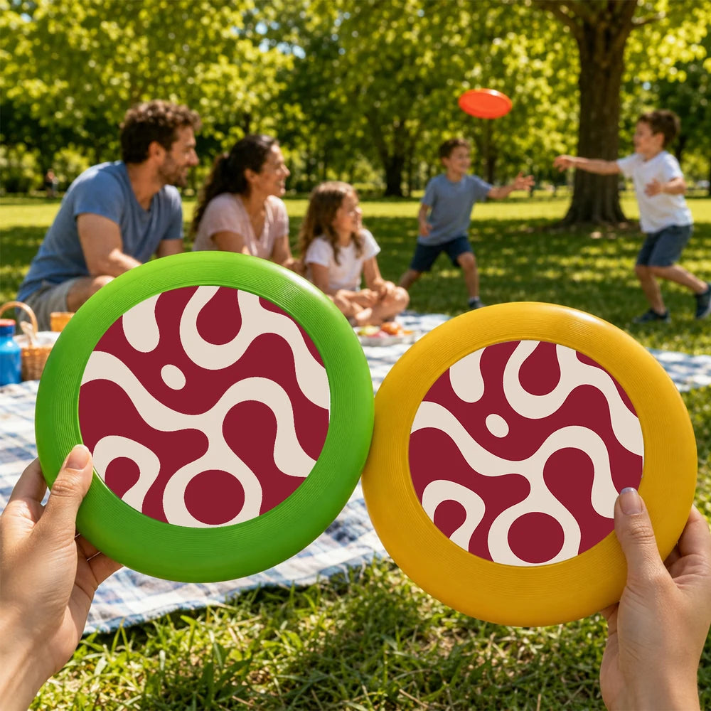 Paint by Numbers - Frisbee | Red Squiggle Pattern