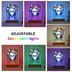 Paint by Numbers - Halloween Light | Reaper with Flower Wreath