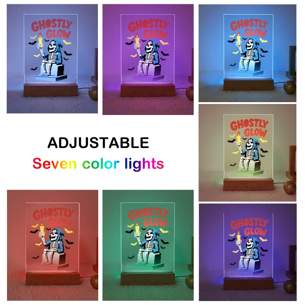 
Paint by Numbers - Halloween Light | Spooky Night Party Skull