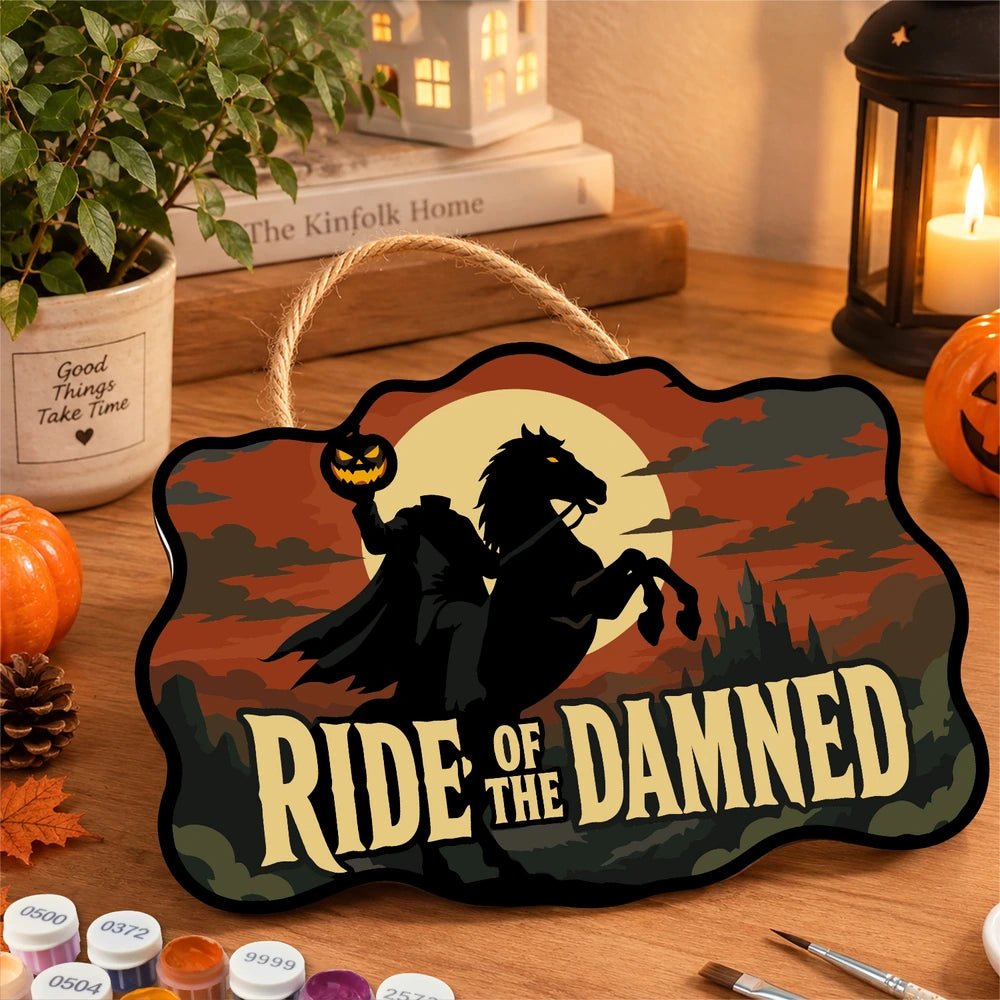 Paint by Numbers - Wooden Door Hanger | Ride of the Damned