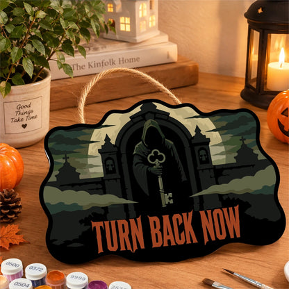 Paint by Numbers - Wooden Door Hanger | Turn Back Now