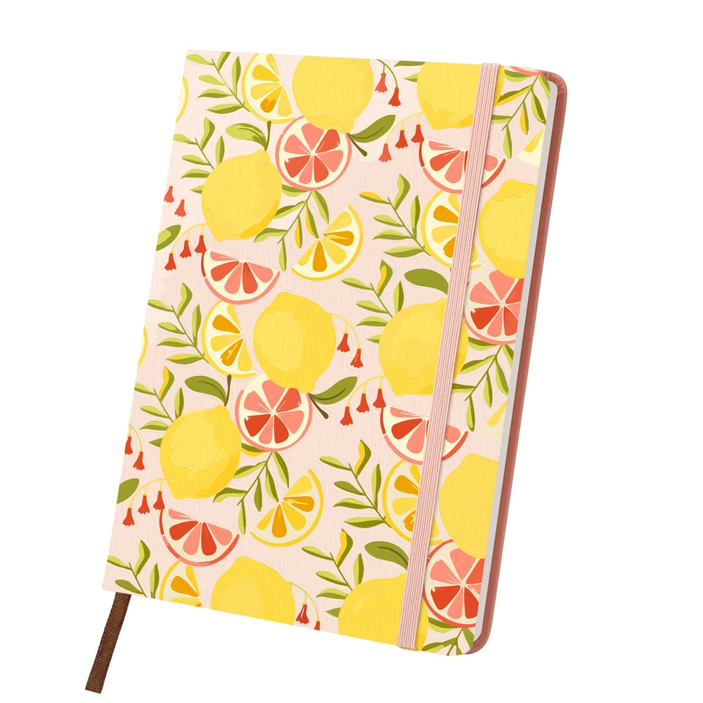 
Paint by Numbers Hardcover Journal Notebook - Lemon Grove Pattern