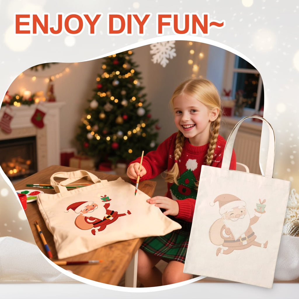 Paint by Numbers – DIY Totebag | Jolly Santa Claus