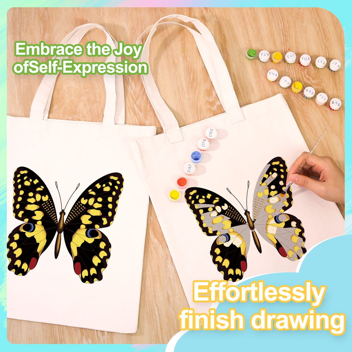 Paint by Numbers – DIY Totebag | Monarch Noir