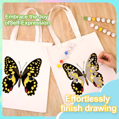 Paint by Numbers – DIY Totebag | Monarch Noir