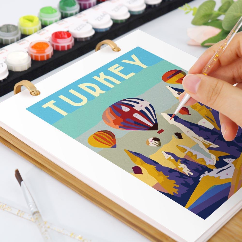 Paint by Numbers - 2026 Desk Calendar - Postcards of the World
