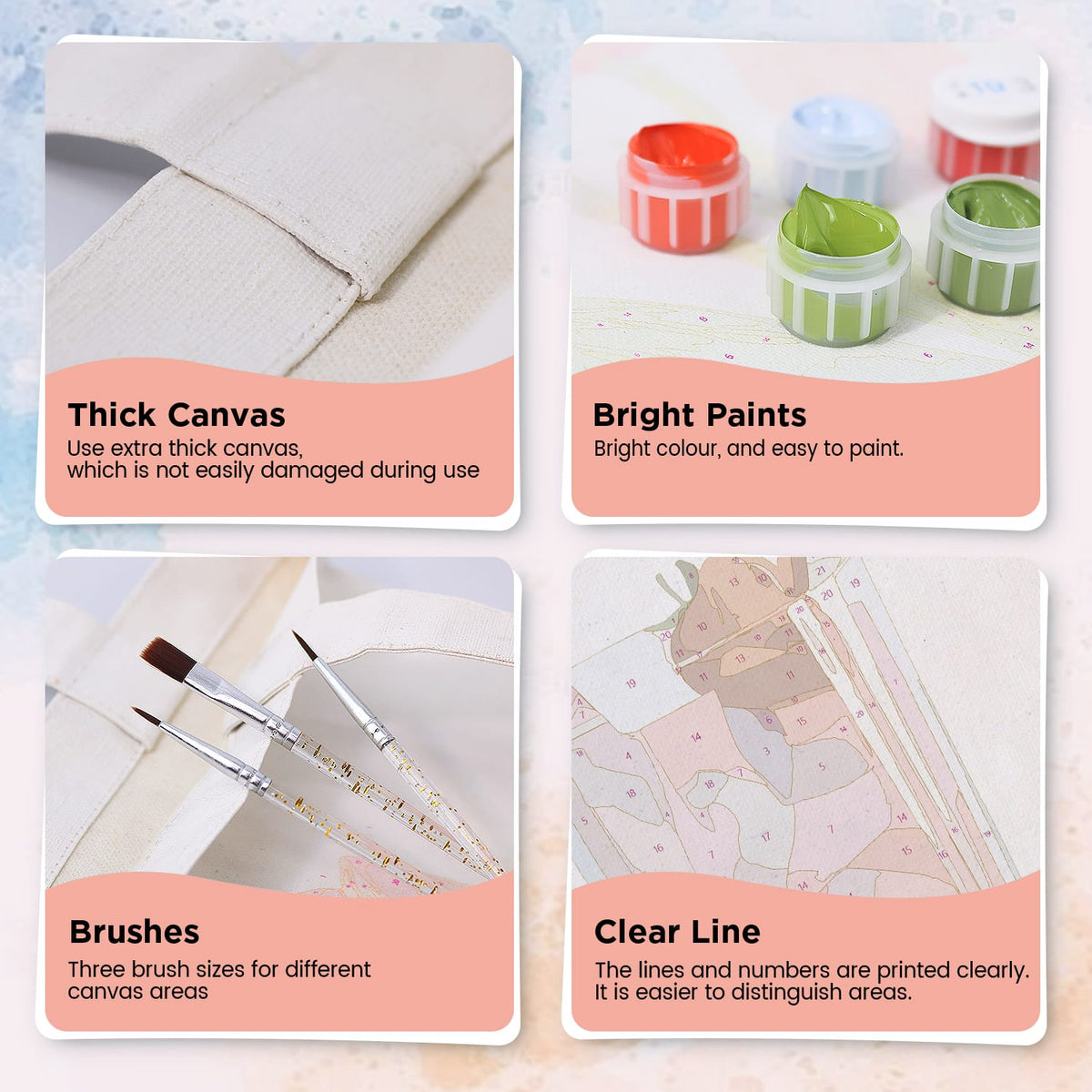 
Paint by Numbers – DIY Totebag | Strawberry Drink