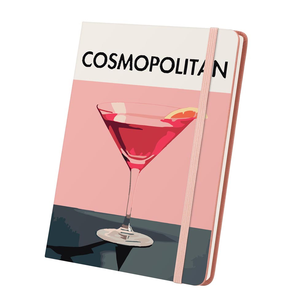 Paint by Numbers Hardcover Journal Notebook - Cosmopolitan Cocktail