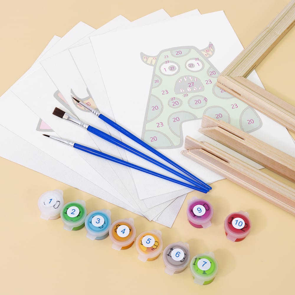 
Paint by Numbers – Alphabet Painting Kit | A to Z Monster Letters