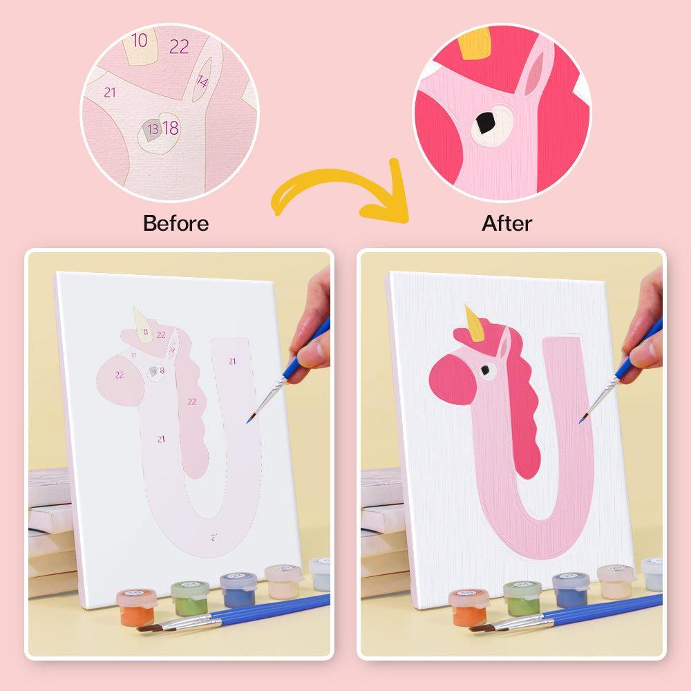 Paint by Numbers – Alphabet Painting Kit | A to Z Animal Friends